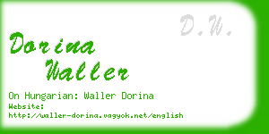 dorina waller business card